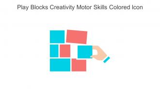 Play Blocks Creativity Motor Skills Colored Icon In Powerpoint Pptx Png And Editable Eps Format