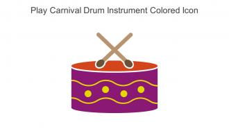 Play Carnival Drum Instrument Colored Icon In Powerpoint Pptx Png And Editable Eps Format