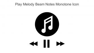 Play Melody Beam Notes Monotone Icon In Powerpoint Pptx Png And Editable Eps Format