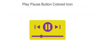 Play Pause Button Colored Icon In Powerpoint Pptx Png And Editable Eps Format