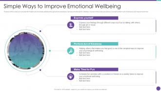 Playbook Employee Wellness Simple Ways To Improve Emotional Wellbeing