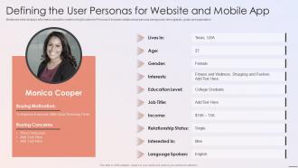 Playbook For Developers Defining The User Personas For Website And Mobile App