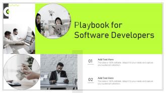 Playbook For Software Developers Ppt Slides Files Image