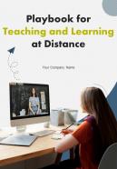 Playbook For Teaching And Learning At Distance Report Sample Example Document