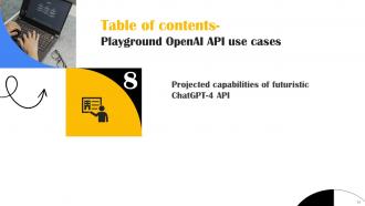 Playground OpenAI API Use Cases Powerpoint Presentation Slides ChatGPT CD V Designed Visual