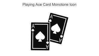 Playing Ace Card Monotone Icon In Powerpoint Pptx Png And Editable Eps Format