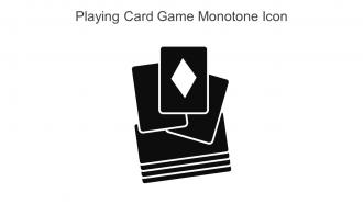 Playing Card Game Monotone Icon In Powerpoint Pptx Png And Editable Eps Format