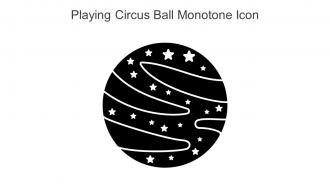 Playing Circus Ball Monotone Icon In Powerpoint Pptx Png And Editable Eps Format