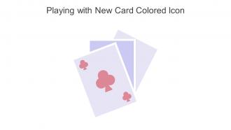 Playing With New Card Colored Icon In Powerpoint Pptx Png And Editable Eps Format