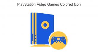Playstation Video Games Colored Icon In Powerpoint Pptx Png And Editable Eps Format