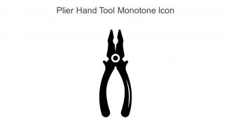 Plier Hand Tool Monotone Icon In Powerpoint Pptx Png And Editable Eps Format