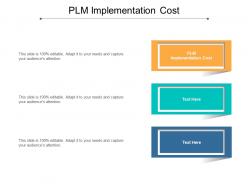 Plm implementation cost ppt powerpoint presentation portfolio graphics tutorials cpb