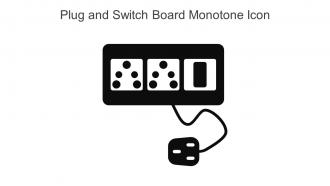 Plug And Switch Board Monotone Icon In Powerpoint Pptx Png And Editable Eps Format