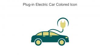 Plug In Electric Car Colored Icon In Powerpoint Pptx Png And Editable Eps Format