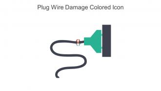 Plug Wire Damage Colored Icon In Powerpoint Pptx Png And Editable Eps Format
