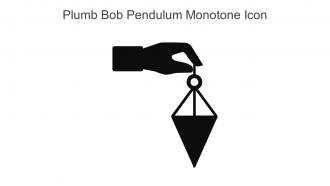 Plumb Bob Pendulum Monotone Icon In Powerpoint Pptx Png And Editable Eps Format