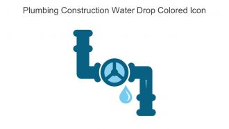 Plumbing Construction Water Drop Colored Icon In Powerpoint Pptx Png And Editable Eps Format