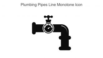 Plumbing Pipes Line Monotone Icon In Powerpoint Pptx Png And Editable Eps Format