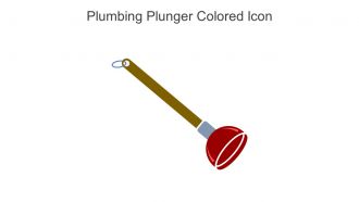 Plumbing Plunger Colored Icon In Powerpoint Pptx Png And Editable Eps Format