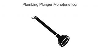 Plumbing Plunger Monotone Icon In Powerpoint Pptx Png And Editable Eps Format