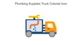 Plumbing Supplies Truck Colored Icon In Powerpoint Pptx Png And Editable Eps Format