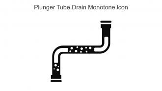 Plunger Tube Drain Monotone Icon In Powerpoint Pptx Png And Editable Eps Format