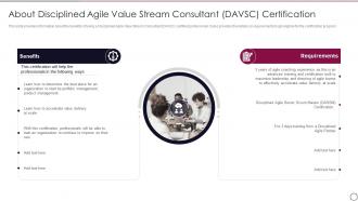 PMI ACP IT About Disciplined Agile Value Stream Consultant DAVSC Certification