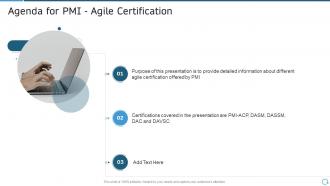 Pmi agile certification it agenda for pmi agile certification