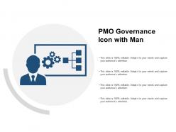 Pmo governance icon with man