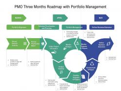 Pmo three months roadmap with portfolio management