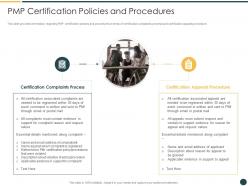 Pmp certification policies and procedures ppt rules