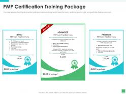 Pmp certification training package project development professional it