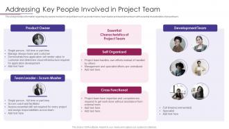 PMP Elements To Success IT Addressing Key People Involved In Project Team