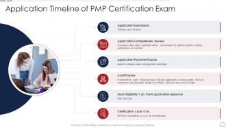 Pmp Handbook It Application Timeline Of Pmp Certification Exam