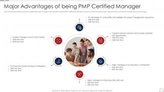 Pmp Handbook It Major Advantages Of Being Pmp Certified Manager