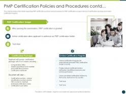 Pmp policies procedures project management professional certification program it
