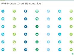 Pmp process chart it icons slide ppt powerpoint presentation diagram lists