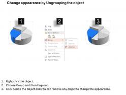Pn six staged pie chart for result analysis powerpoint template