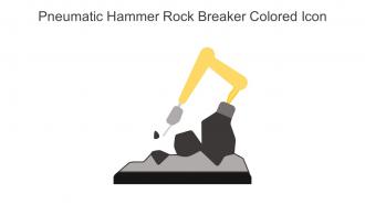 Pneumatic Hammer Rock Breaker Colored Icon In Powerpoint Pptx Png And Editable Eps Format
