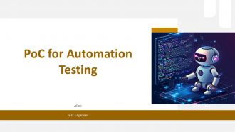 Poc For Automation Testing PPT Presentation ST AI