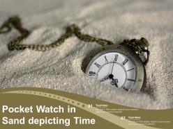 Pocket Watch In Sand Depicting Time