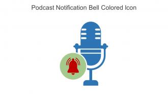 Podcast Notification Bell Colored Icon In Powerpoint Pptx Png And Editable Eps Format