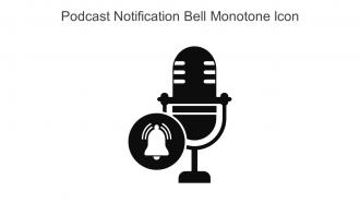 Podcast Notification Bell Monotone Icon In Powerpoint Pptx Png And Editable Eps Format