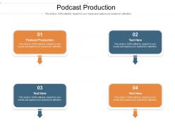 Podcast production ppt powerpoint presentation infographic template show cpb