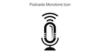 Podcasts Streaming Monotone Icon In Powerpoint Pptx Png And Editable Eps Format
