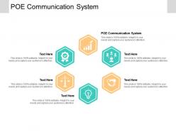 Poe communication system ppt powerpoint presentation pictures display cpb