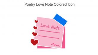 Poetry Love Note Colored Icon In Powerpoint Pptx Png And Editable Eps Format