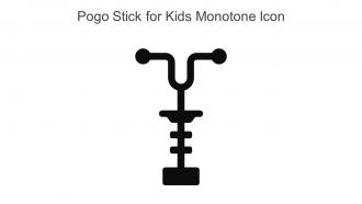 Pogo Stick For Kids Monotone Icon In Powerpoint Pptx Png And Editable Eps Format