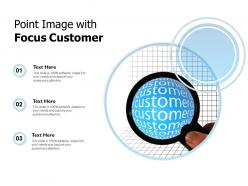 Point image with focus customer