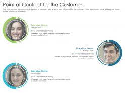 Point of contact for the customer techniques reduce customer onboarding time